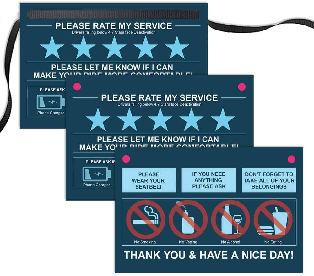 Rideshare Signs for uber and lyft